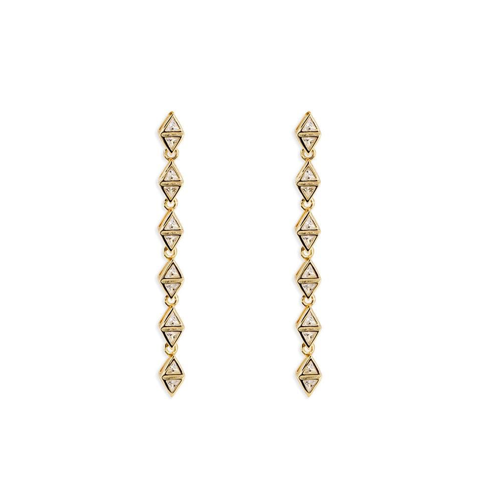 Triangle drop earrings