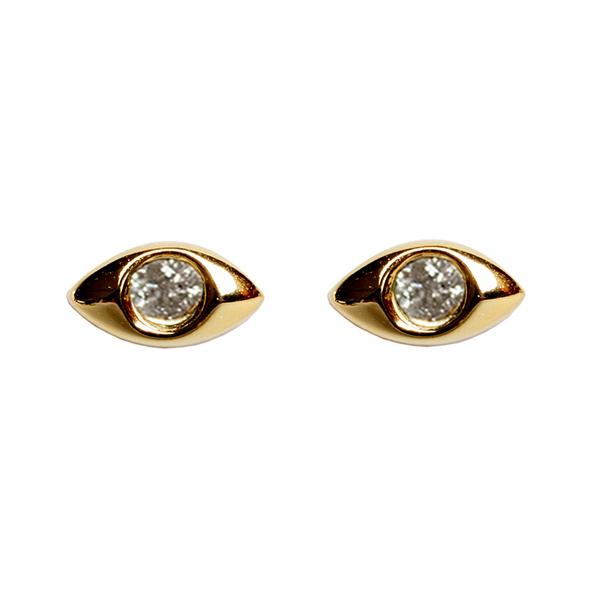 Diamond Mati Eye Earrings - Bianca Milov Jewelry